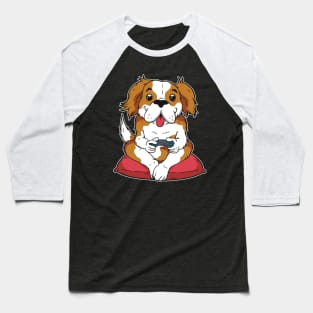 Puppy Dog Gamer Baseball T-Shirt